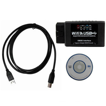 OBD Scanner WiFi USB Elm327 outil de Diagnostic